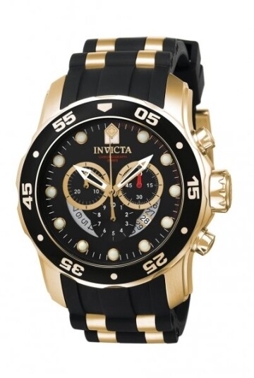 Invicta Herreklokke 6981 Pro Diver Sort/Gulltonet stål Ø48.8 mm Invicta Herreklokke 6981 Pro Diver Sort/Gulltonet stål Ø48.8 mm