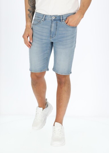Solid Sdbrent Lt Ryder Hybrid Light Blue Denim M Jeansshorts