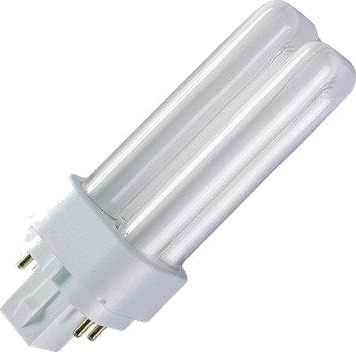 GE kompaktlysrør Biax D/E 13W/827 G24Q-1