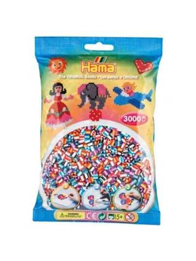 Hama Ironing Beads mix - Zebra (201-90) 3000pcs.