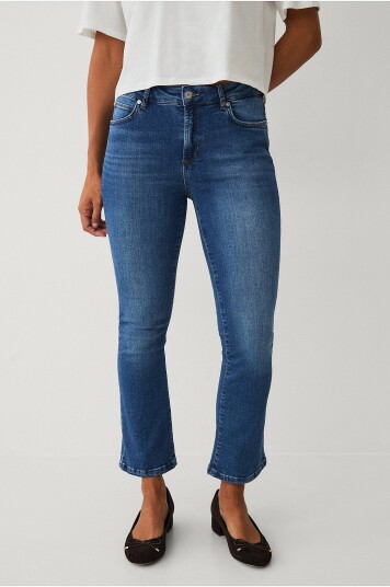 IVY Copenhagen Jeans Ivy johanna Kick Flare Jeans Wash Andora Mid Blue Blå