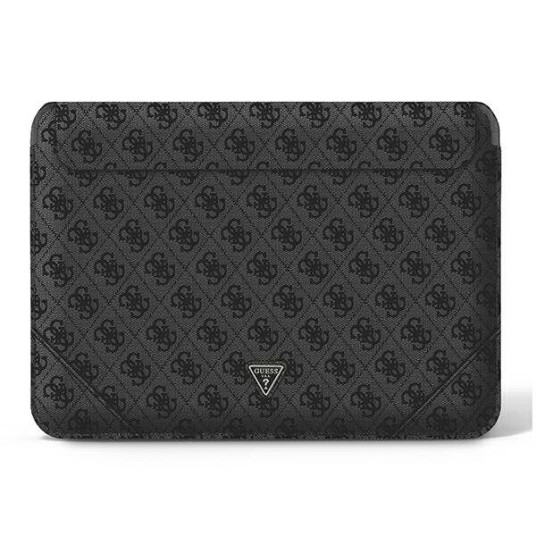 Guess 13-14" Bærbar PC Sleeve med 4G Uptown Triangle Logo - Svart