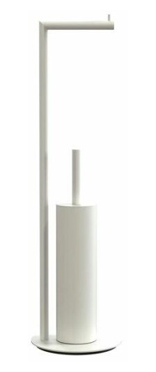 Frost Nova2 Toalettpapir holder m/Toalettbørste, Hvit Frost Nova2 Toalettpapir holder m/Toalettbørste, Hvit