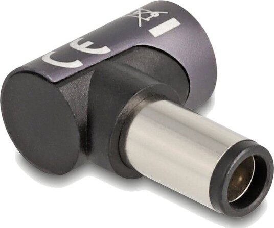 Delock Strømkoblingsadapter 4,5 Mm X 3,0 Mm Dc-Jakk Hann Til 8-Stiftskontakt Magnetisk 20 V 3 A Antrasitt