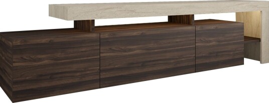 Jurukovo TV benk 192x53x37 cm Travertin valnøtt Jurukovo TV benk 192x53x37 cm Travertin valnøtt