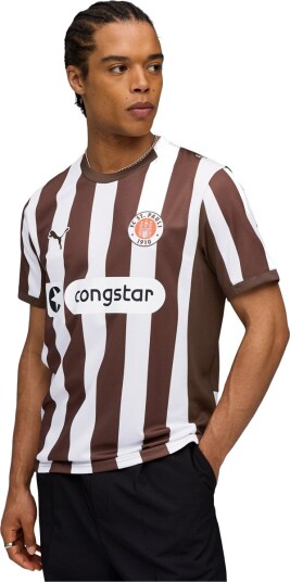 FC St. Pauli 25/26 Hjemmetrøye Brun/Hvit 2XL