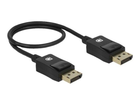 Delock Coaxial - skjermkabel - DisplayPort til DisplayPort - 0.5 m Delock Coaxial - skjermkabel - DisplayPort til DisplayPort - 0.5 m