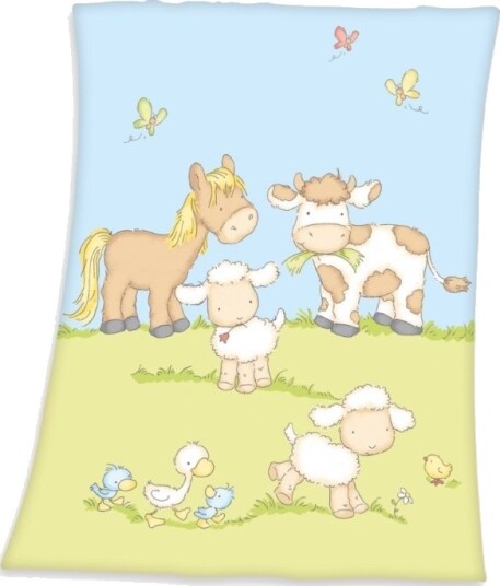 Babybest Bondegårdsdyr Fleece Tæppe 75 X 100 Cm Babybest Bondegårdsdyr Fleece Tæppe 75 X 100 Cm