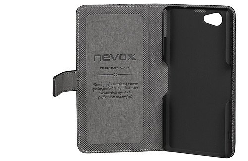 Nevox 1205, Folio, Sony, Xperia Z1 Compact, Sort, Grå