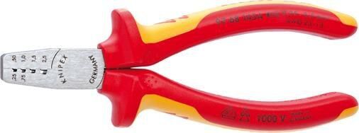 Knipex Krympetang 145mm for Endehylser med Trapes-Pressing