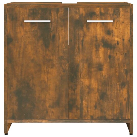 vidaXL Baderomsskap røkt eik 60x33x60 cm konstruert tre
