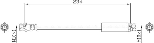 Bremseslange METZGER 4110359