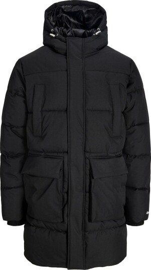 Jack & Jones Jornorrebro Long Puffer Jacket Aw26   BLACK   S