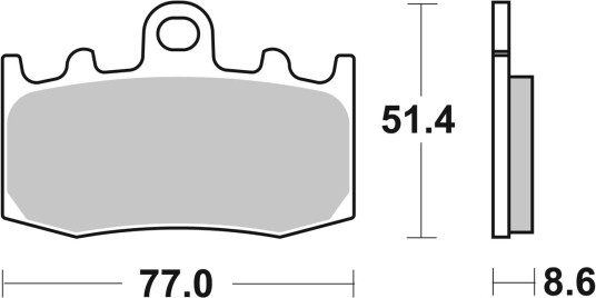 sbs 796HS Bremseklosser sbs 796HS Bremseklosser