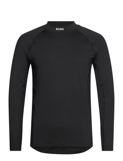 Björn Borg Borg Mock Neck Ls T-Shirt - Black - XL