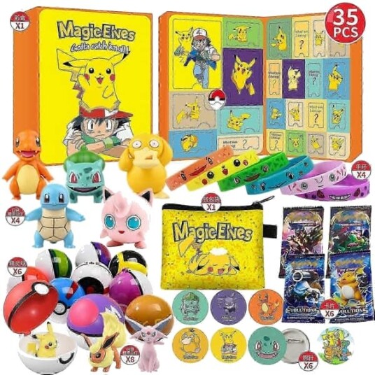 Julekalender Melody Blind Box   Tegneserie Elf Figurer & Super Mario Party Leke Overraskelsespynt