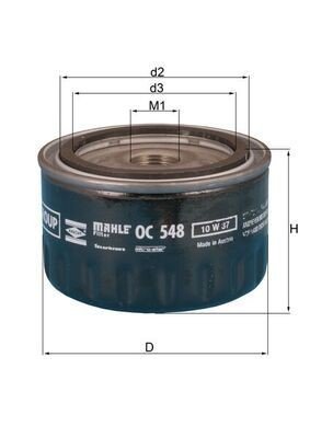 Oljefilter MAHLE ORIGINAL OC 548