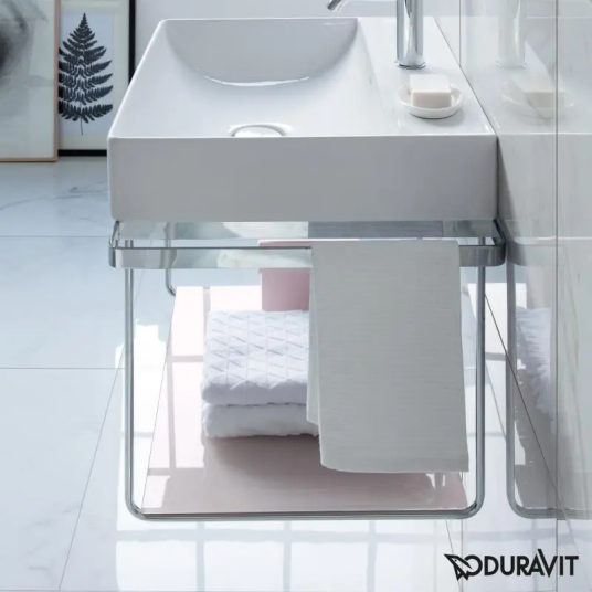 Duravit DuraSquare Metallkonsoll Til servant 255310, Sort Matt