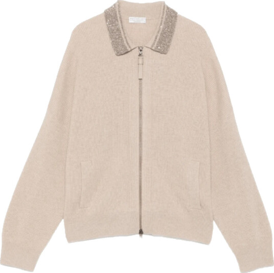 Brunello Cucinelli Dame Strikkevarer Beige L,