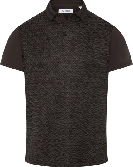 Original Penguin OP Ss Archive Jacquard Golf pologenser herre Chocolate Torte Large