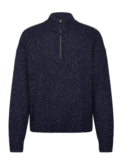 Abercrombie & Fitch Oct4 Neat Navy Fleck It Qz Navy XS Abercrombie & Fitch Oct4 Neat Navy Fleck It Qz Navy XS