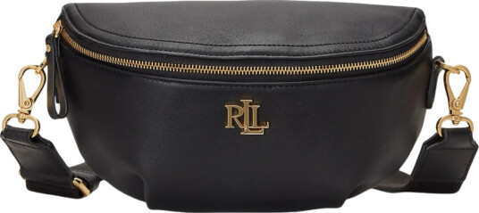Lauren Ralph Lauren Leather Marcy Belt Bag - Black - ONE SIZE