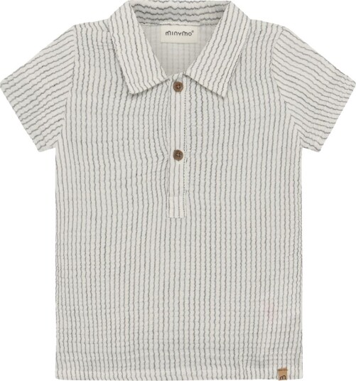 Minymo Shirt Ss Y/D Grey 62