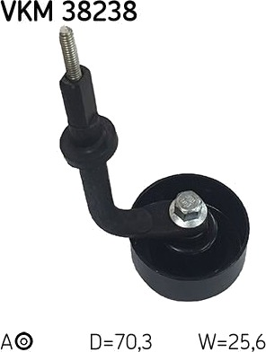 Strammehjul, kilerem SKF VKM 38238