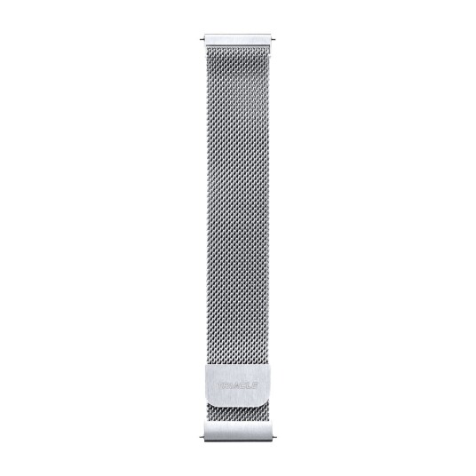 Triacle naturlig mesh stålreim universal 20 mm V2 Sølv