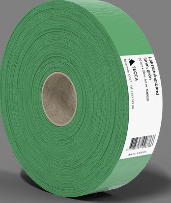 Tecca 530020 Lektetetningsbånd 50 X 3 mm X 20 m, Grønn