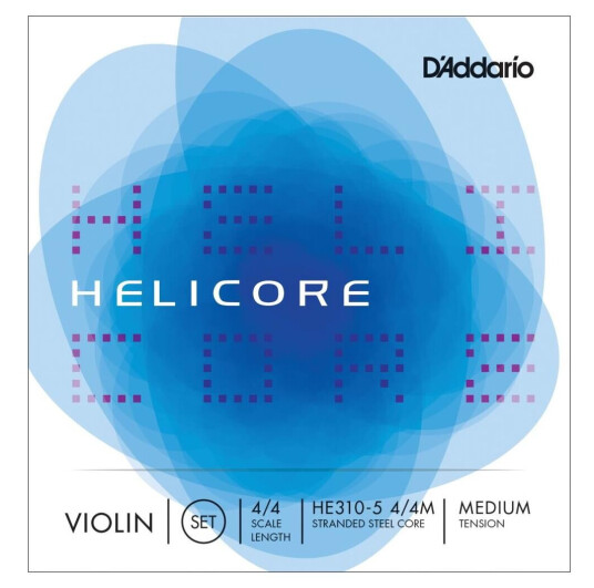 D'Addario He310-5 4/4m Violin Strings Helicore Set 5-String 4/4 Medium Tension D'Addario He310-5 4/4m Violin Strings Helicore Set 5-String 4/4 Medium Tension