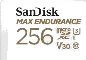 SANDISK MAX Endurance microSD/SD - 100MB/s - 256GB