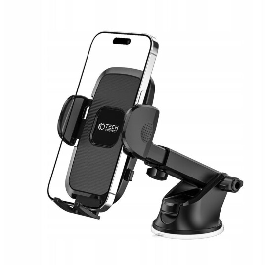 Tech-Protect V3 Mobiltelefonholder til bil - Dashboard / Frontrute - Sort