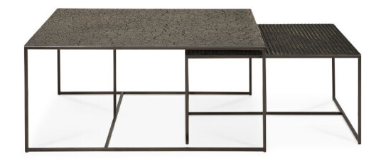 Ethnicraft Pentagon Nesting salongbord 36 x 80 cm Whisky Ethnicraft Pentagon Nesting salongbord 36 x 80 cm Whisky