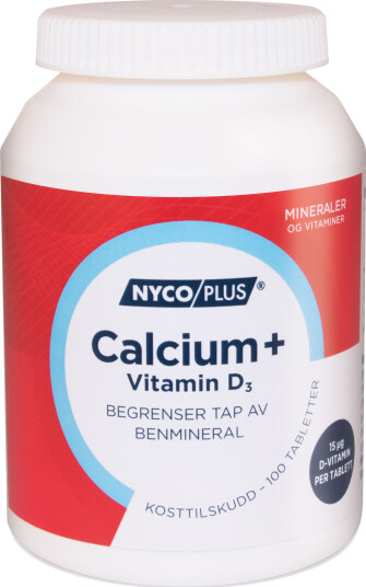 Nycoplus Calcium m/D vitamin 100 tabletter