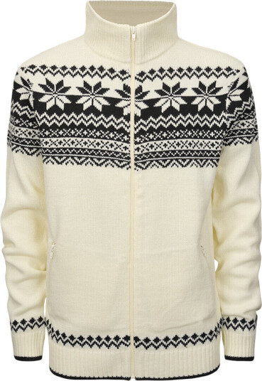 Brandit Norweger Pullover med glidelås XXL Svart Hvit