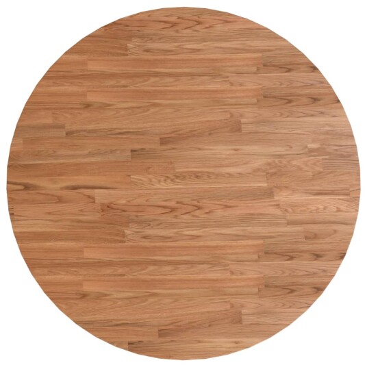 Rund bordplate lysebrun Ø70x1,5 cm behandlet heltre eik 342962 Rund bordplate lysebrun Ø70x1,5 cm behandlet heltre eik 342962