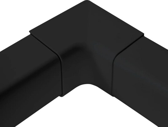 HJØRNE INNVENDIG 80X60MM, SORT