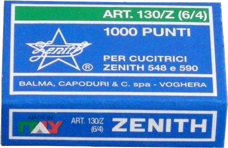 Zenith Klamme 130/Z Med 1000 Stk.