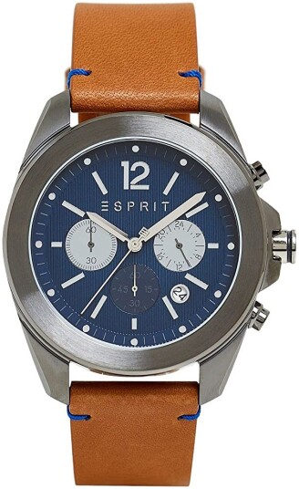 Esprit Herreklokke ES1G159L0045 Field Blå/Lær Ø45 mm Esprit Herreklokke ES1G159L0045 Field Blå/Lær Ø45 mm