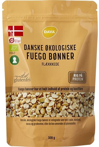 DAVA Flækkede Fuego bønner Ø 300 GR DAVA Flækkede Fuego bønner Ø 300 GR