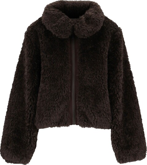 Twentyfour Teddyjakke Mode Teddy Jacket Brun