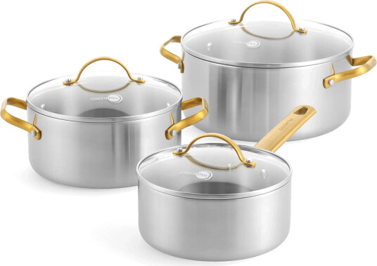 Greenpan Greenpan Padova Ubehandlet Sæt 6 Dele:   Silver   ONE SIZE