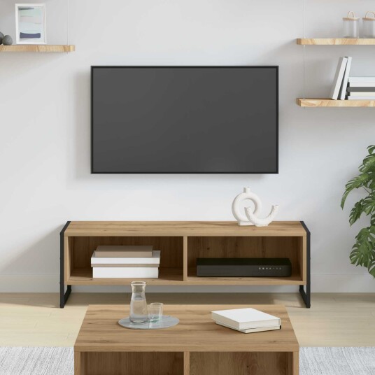TV skap Kunstnerisk Eik 100 x 36.5 x 30.5 cm Konstruert tre TV skap Kunstnerisk Eik 100 x 36.5 x 30.5 cm Konstruert tre