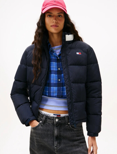 Tommy Jeans Tjw Ess Puffer Flag Jacket Ext - Navy - S Tommy Jeans Tjw Ess Puffer Flag Jacket Ext - Navy - S