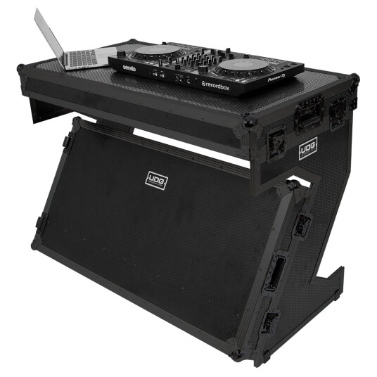 UDG Gear Udg Ultimate Flight Case Portbl Z-Style Dj Table Black Plus (Wheels)