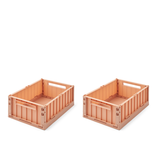 Liewood Weston Oppbevaringsboks M 2 Pakning Pink One Size