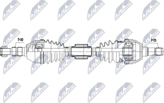 NTY NPW PL 168 Drivaksel