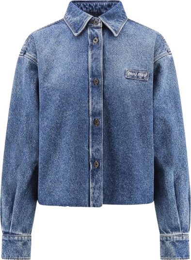 Miu Miu Dame Bluser & Skjorter Blå XS, Miu Miu Dame Bluser & Skjorter Blå XS,