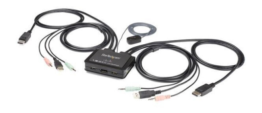 STARTECH 2 T USB 4K60HZ DISPLAYPORT KVM SWITCH - OS INDEPENDENT      IN CPNT